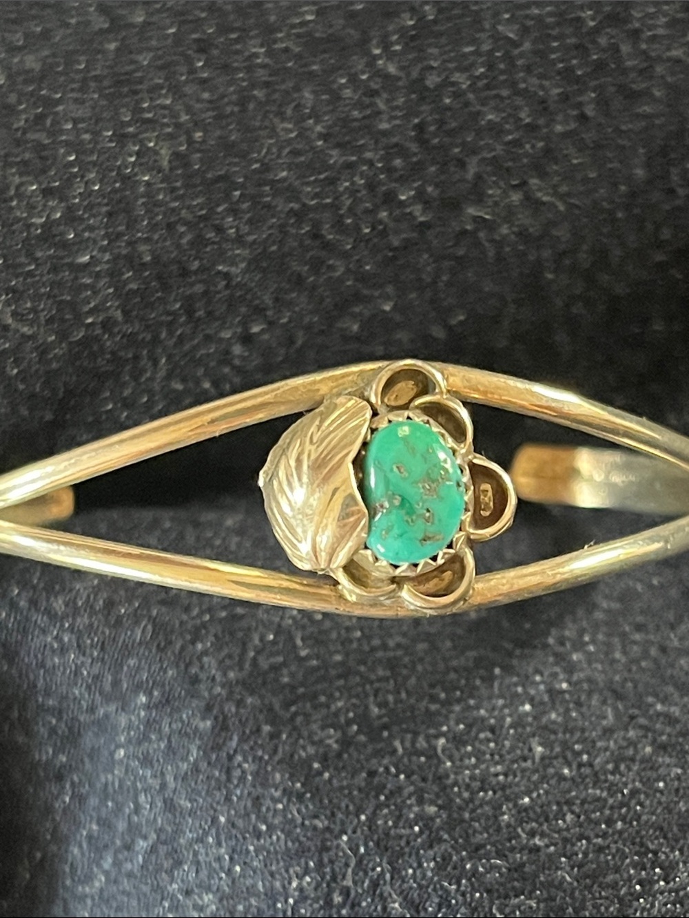 Vintage silver and turquoise bracelet
